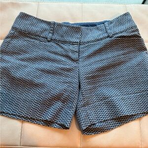 The Limited Blue and White Bermuda Shorts